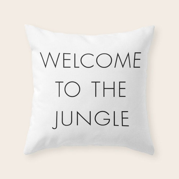 Welcome to the Jungle Throw Pillow Gallery Image 6