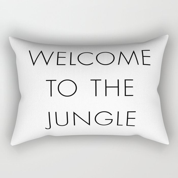 Welcome to the Jungle Rectangular Pillow Gallery Image 2