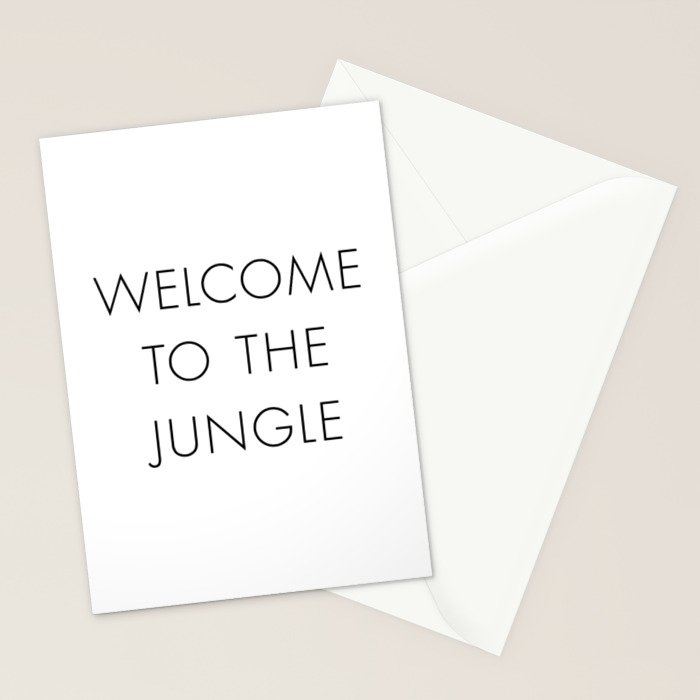 Welcome to the Jungle Stationery Card Gallery Image 2