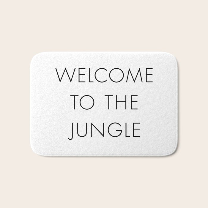 Welcome to the Jungle Bath Mat Gallery Image 1