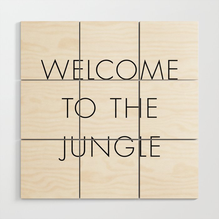 Welcome to the Jungle Wood Wall Art Gallery Image 1