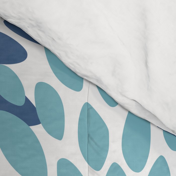 Floral Blooms, Navy, Blue and Teal Comforter Gallery Image 4