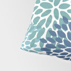 Floral Blooms, Navy, Blue and Teal Pillow Sham Gallery Image 4