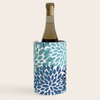 Floral Blooms, Navy, Blue and Teal Wine Chiller Gallery Image 1