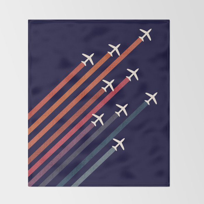 Aerial acrobat Throw Blanket Gallery Image 2