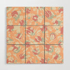 Abstract wild garden SM Wood Wall Art Gallery Image 1