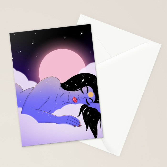 Sleeping Stationery Card Gallery Image 2