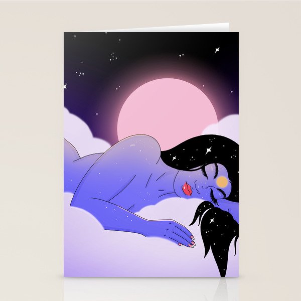 Sleeping Stationery Card Gallery Image 2