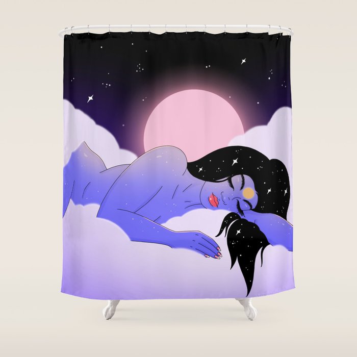 Sleeping Shower Curtain Gallery Image 1