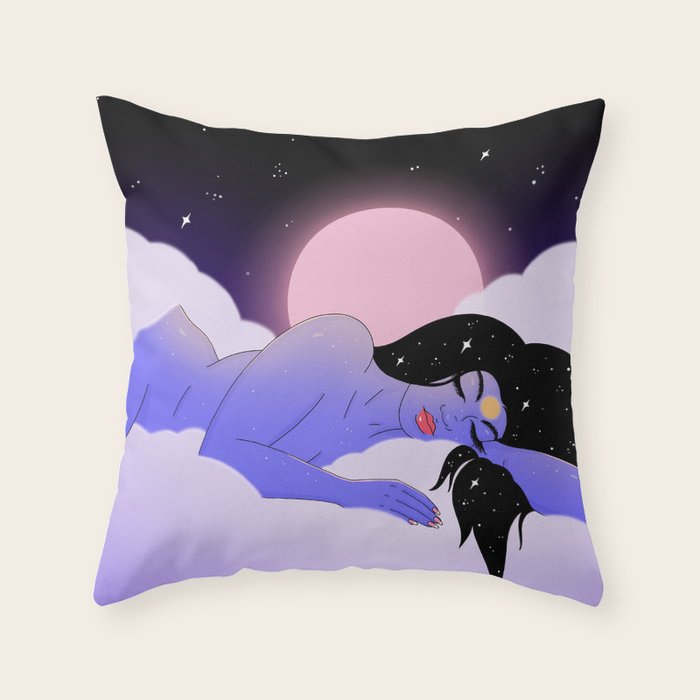 Sleeping Throw Pillow Gallery Image 6