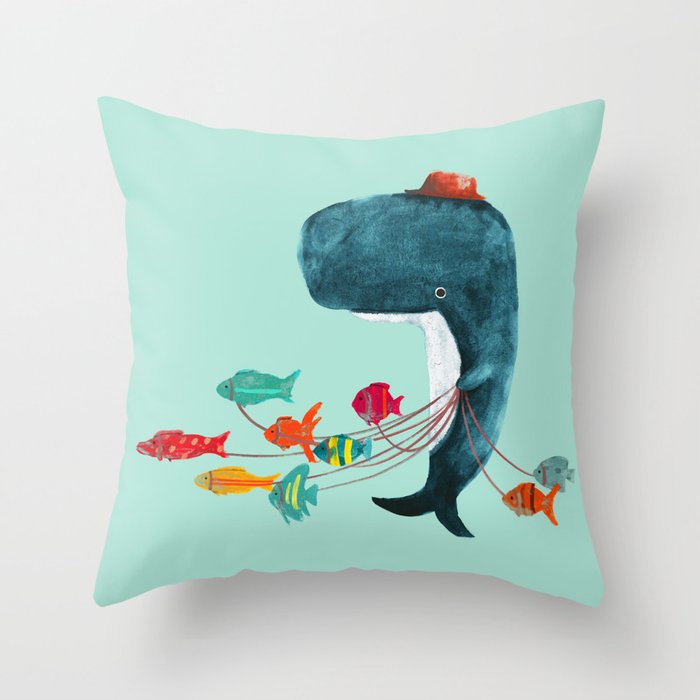 My Pet Fish Throw Pillow Gallery Image 1