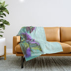 Summer Flowers Throw Blanket Gallery Image 1