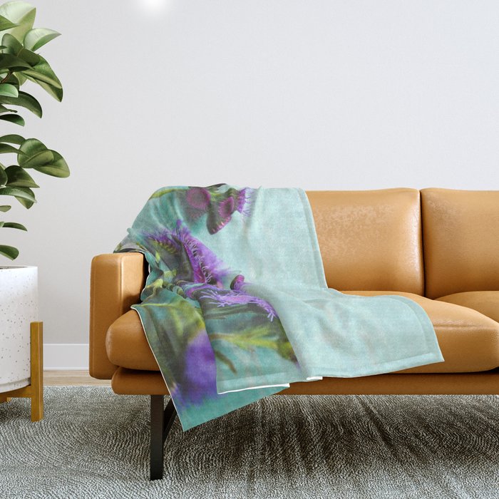 Summer Flowers Throw Blanket Gallery Image 1