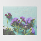 Summer Flowers Throw Blanket Gallery Image 2