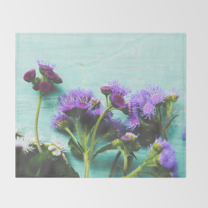 Summer Flowers Throw Blanket Gallery Image 2