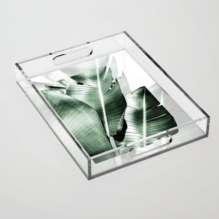Banana leaf akin Acrylic Tray Gallery Image 1