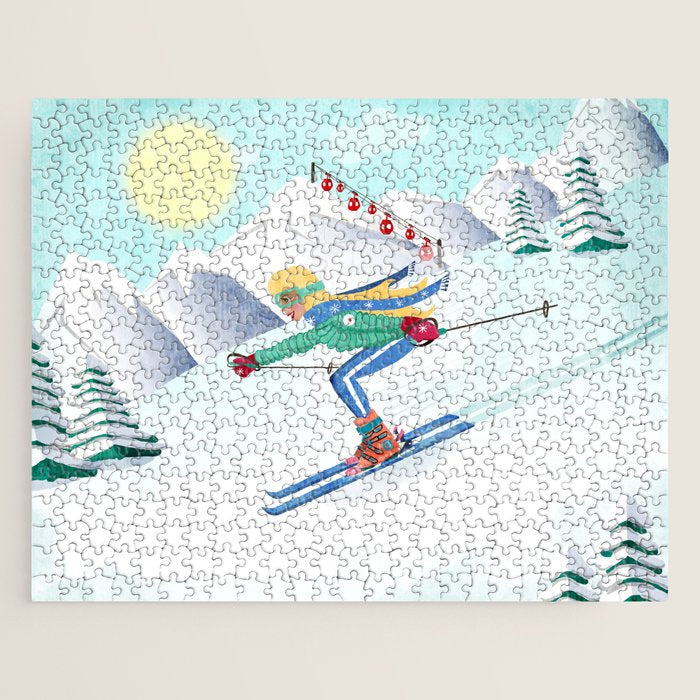Skiing Girl Jigsaw Puzzle Gallery Image 1