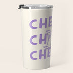 Cheers. Cocktails and Drinks in Lavender Purple And White Travel Mug Gallery Image 3