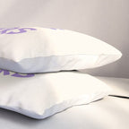 Cheers. Cocktails and Drinks in Lavender Purple And White Pillow Sham Gallery Image 3