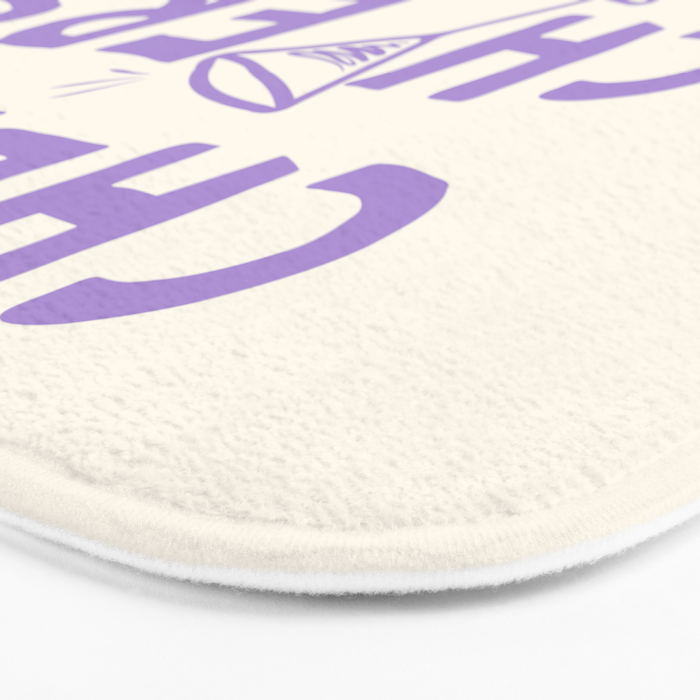 Cheers. Cocktails and Drinks in Lavender Purple And White Bath Mat Gallery Image 3