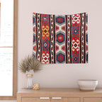 Kazak  Antique Southwest Caucasus Kilim Print Wall Tapestry Gallery Image 2