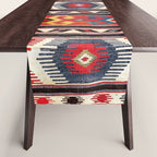 Kazak  Antique Southwest Caucasus Kilim Print Table Runner Gallery Image 1