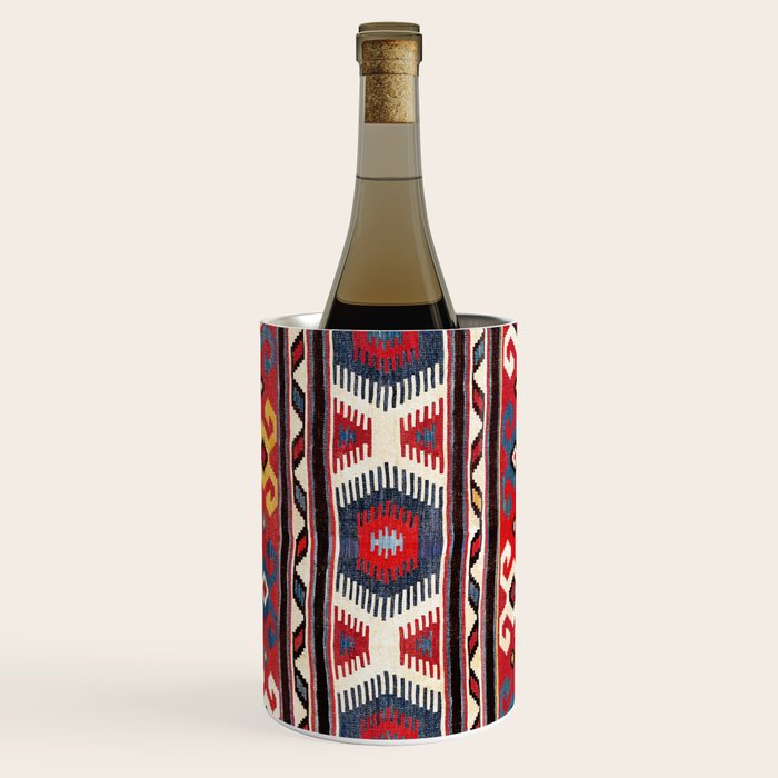 Kazak  Antique Southwest Caucasus Kilim Print Wine Chiller Gallery Image 1