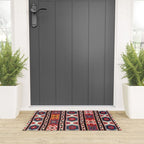 Kazak  Antique Southwest Caucasus Kilim Print Welcome Mat Gallery Image 3
