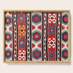 Kazak  Antique Southwest Caucasus Kilim Print Serving Tray Gallery Image 1