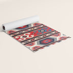 Kazak  Antique Southwest Caucasus Kilim Print Yoga Mat Gallery Image 2