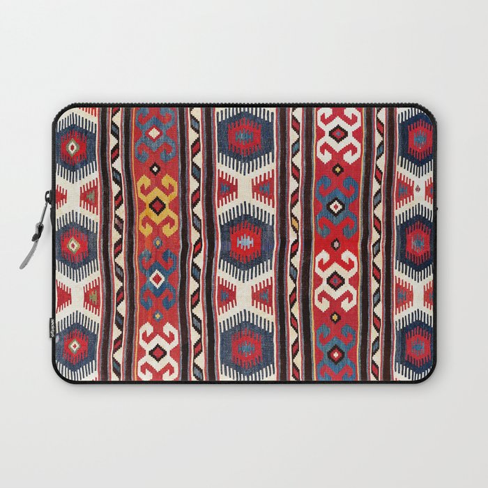 Kazak  Antique Southwest Caucasus Kilim Print Laptop Sleeve Gallery Image 1