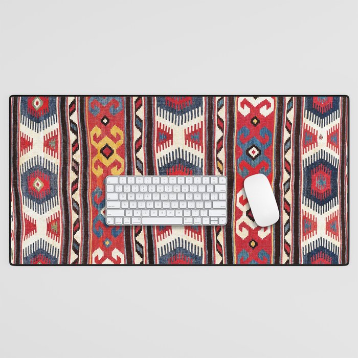 Kazak  Antique Southwest Caucasus Kilim Print Desk Mat Gallery Image 1