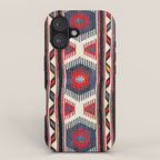 Kazak  Antique Southwest Caucasus Kilim Print iPhone Case Gallery Image 1