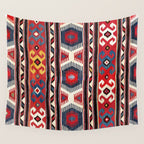 Kazak  Antique Southwest Caucasus Kilim Print Wall Tapestry Gallery Image 4