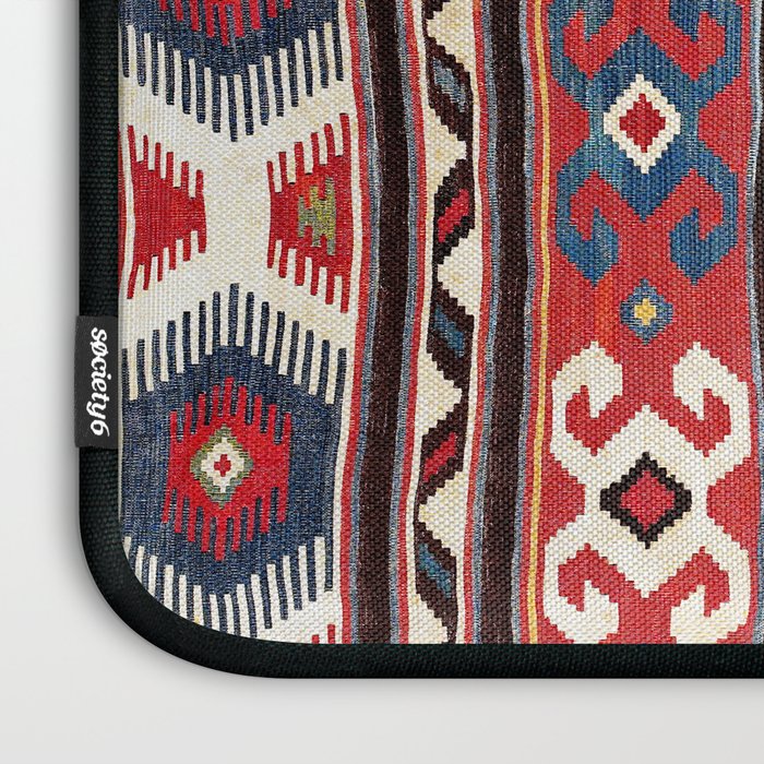 Kazak  Antique Southwest Caucasus Kilim Print Laptop Sleeve Gallery Image 3