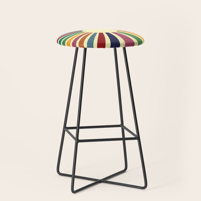 Sun Retro Art II Stool Gallery Image 1