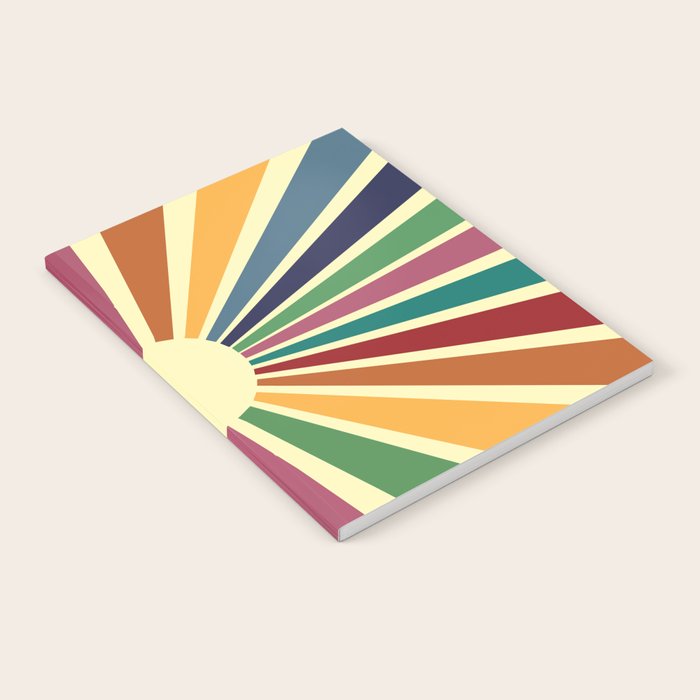 Sun Retro Art II Notebook Gallery Image 1