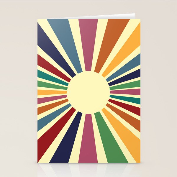 Sun Retro Art II Stationery Card Gallery Image 2