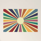 Sun Retro Art II Welcome Mat Gallery Image 1