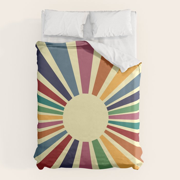 Sun Retro Art II Duvet Cover Gallery Image 6