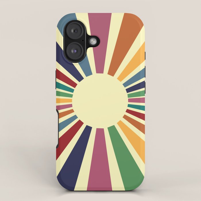 Sun Retro Art II iPhone Case Gallery Image 1
