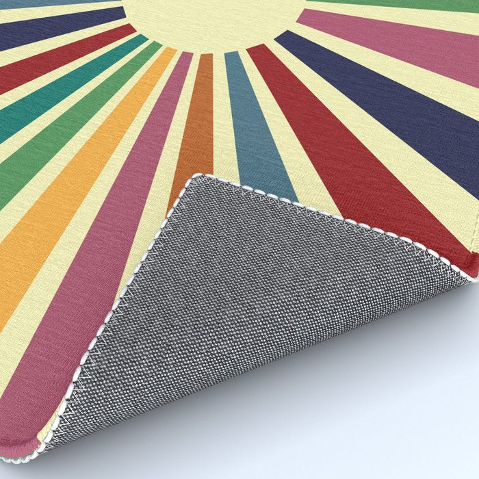 Sun Retro Art II Rug Gallery Image 4
