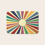 Sun Retro Art II Bath Mat Gallery Image 1
