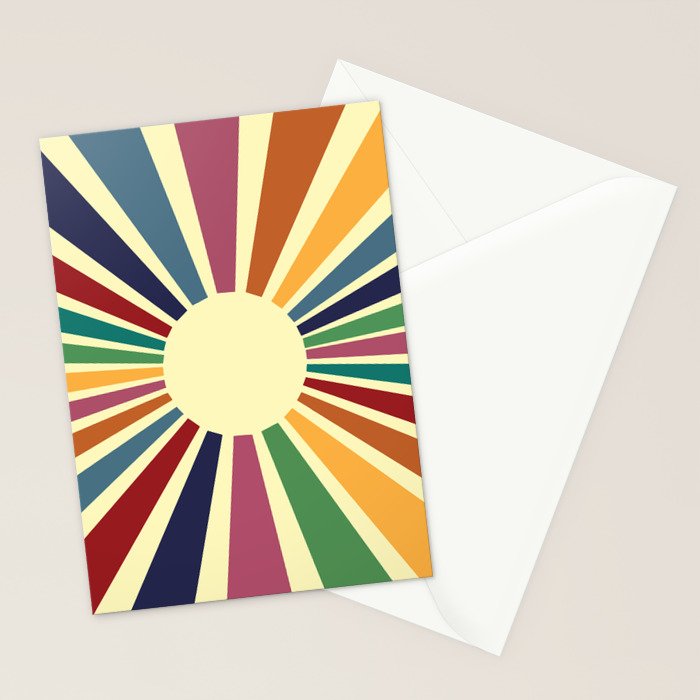 Sun Retro Art II Stationery Card Gallery Image 2