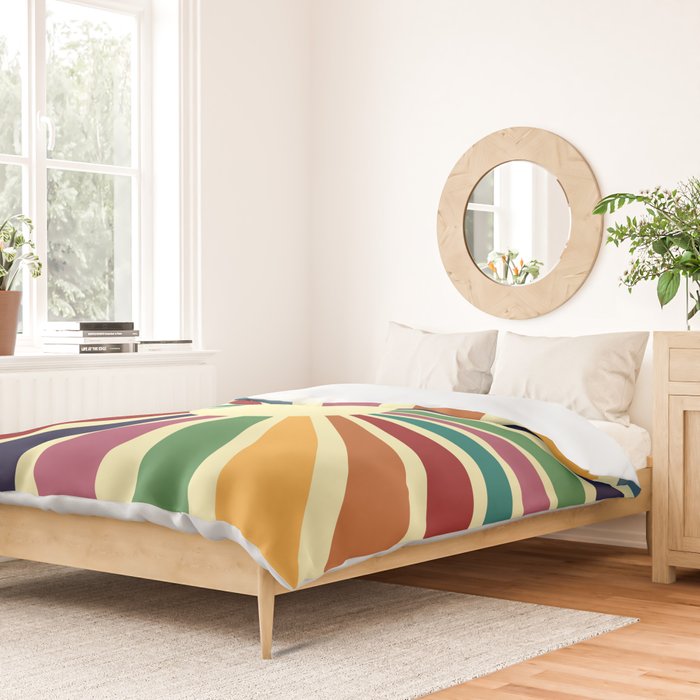 Sun Retro Art II Duvet Cover Gallery Image 2