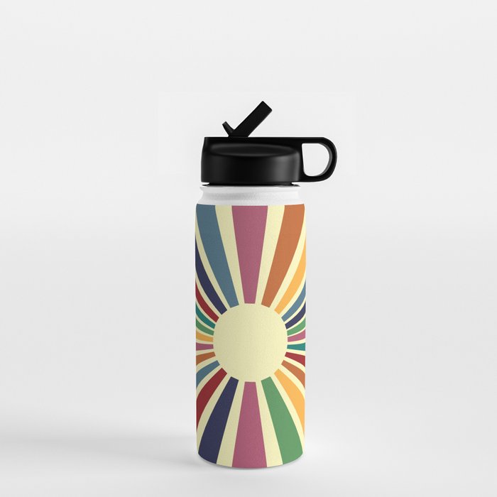 Sun Retro Art II Water Bottle Gallery Image 1