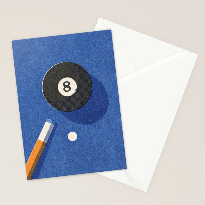 BALLS / Billiards - ball 8 I Stationery Card Gallery Image 2