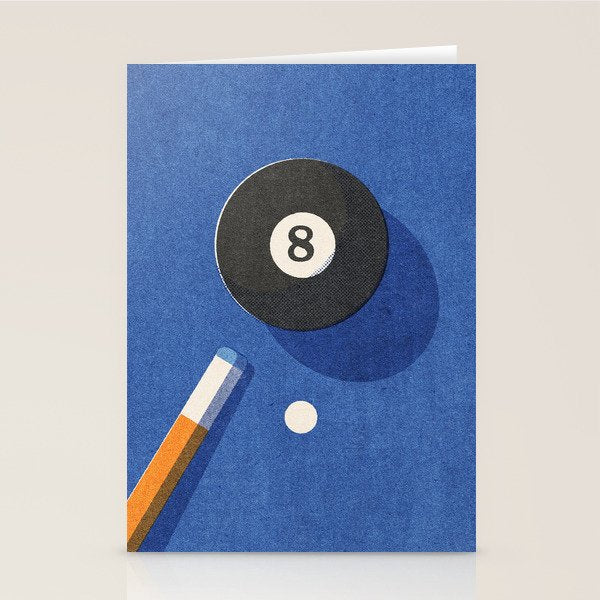 BALLS / Billiards - ball 8 I Stationery Card Gallery Image 1