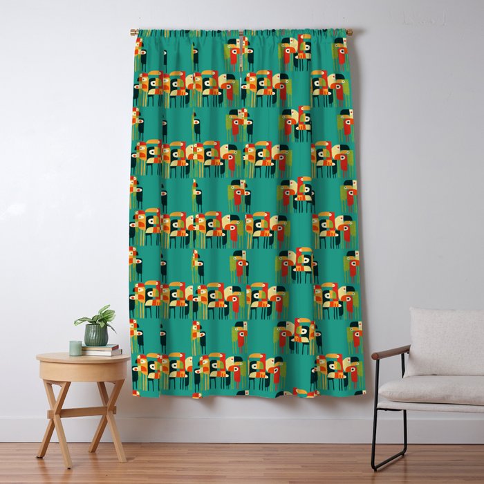 Toucan Window Curtain Gallery Image 5
