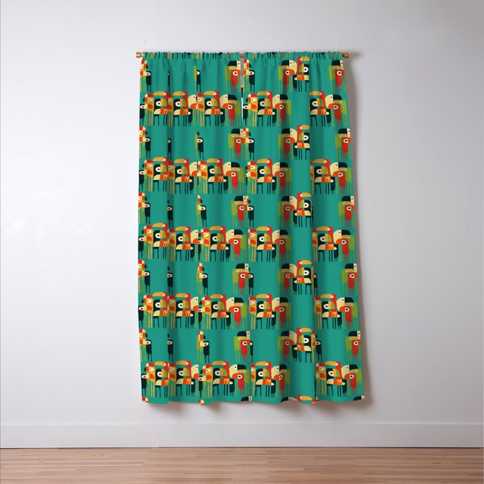 Toucan Window Curtain Gallery Image 3